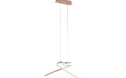 Stora Taklampor Ø70-150 Cm < Eglo Palozza Taklampa 71cm LED 3000K 19W Roséguld