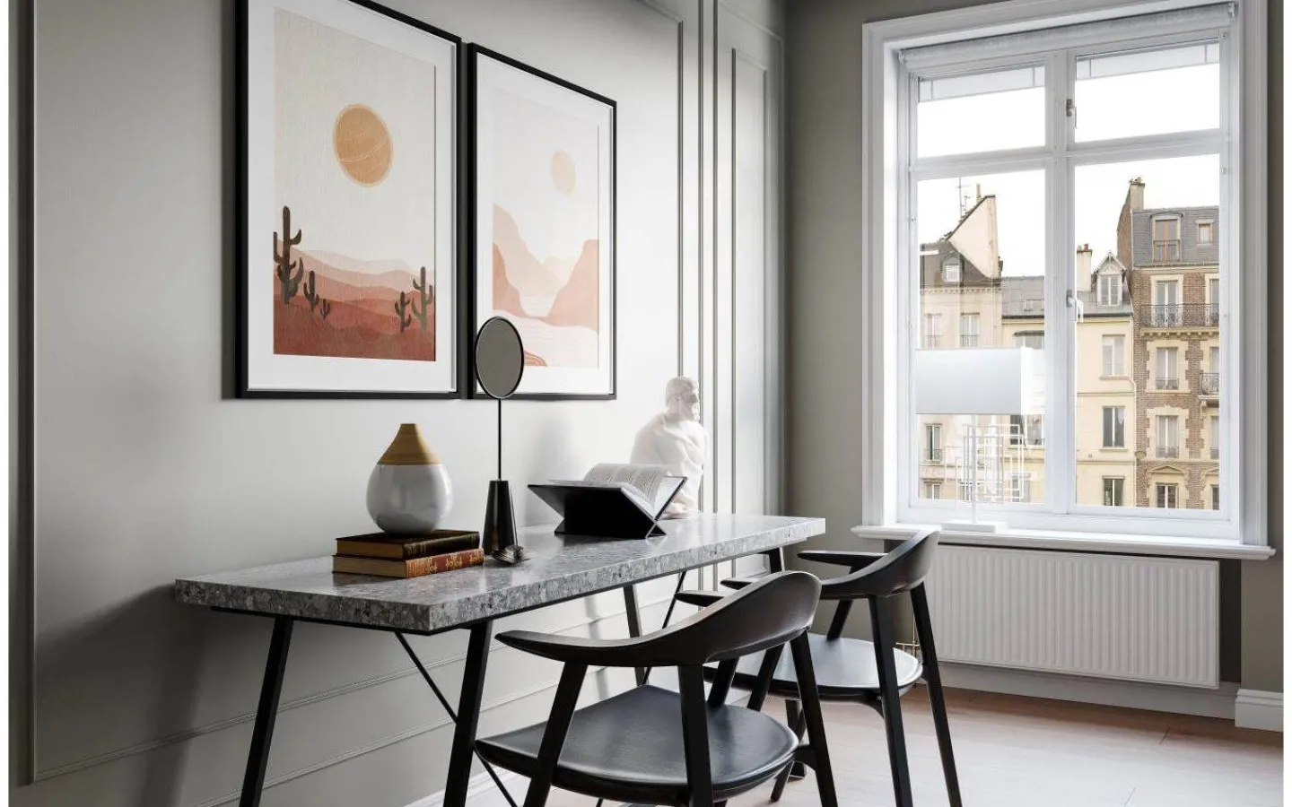 Bordslampor < By Rydens Paragon Bordslampa 69cm Matt Vit