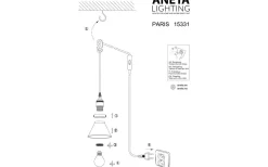 Fönsterlampor-Aneta Paris Fönsterlampa 15cm Beige