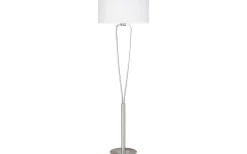 Golvlampor-Trio Lighting Paris II Golvlampa E27 borstat stål