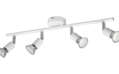 Avlånga Takspotlights|Takspot Med Minst 4 Lampor-Reality Paris Spotlight 4-delad GU10 mattvit