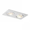 Spotlights Med Utbytbar Ljuskälla < Rendl Pasadena Infälld Spotlight 2xGU10 Borstad Aluminium