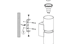Lampetter < Eglo Passa Vägglampa LED 3000K 2x3W Krom/Vit