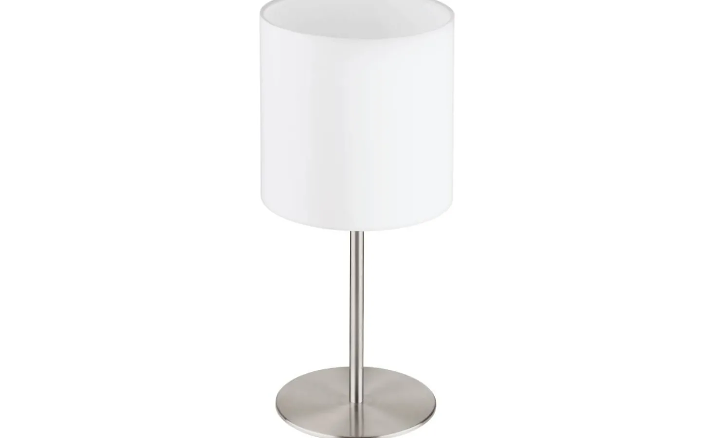 Bordslampor-Eglo Pasteri Bordslampa 40cm Nickel/Vit