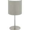 Bordslampor-Eglo Pasteri Bordslampa 28cm Nickel/Taupe