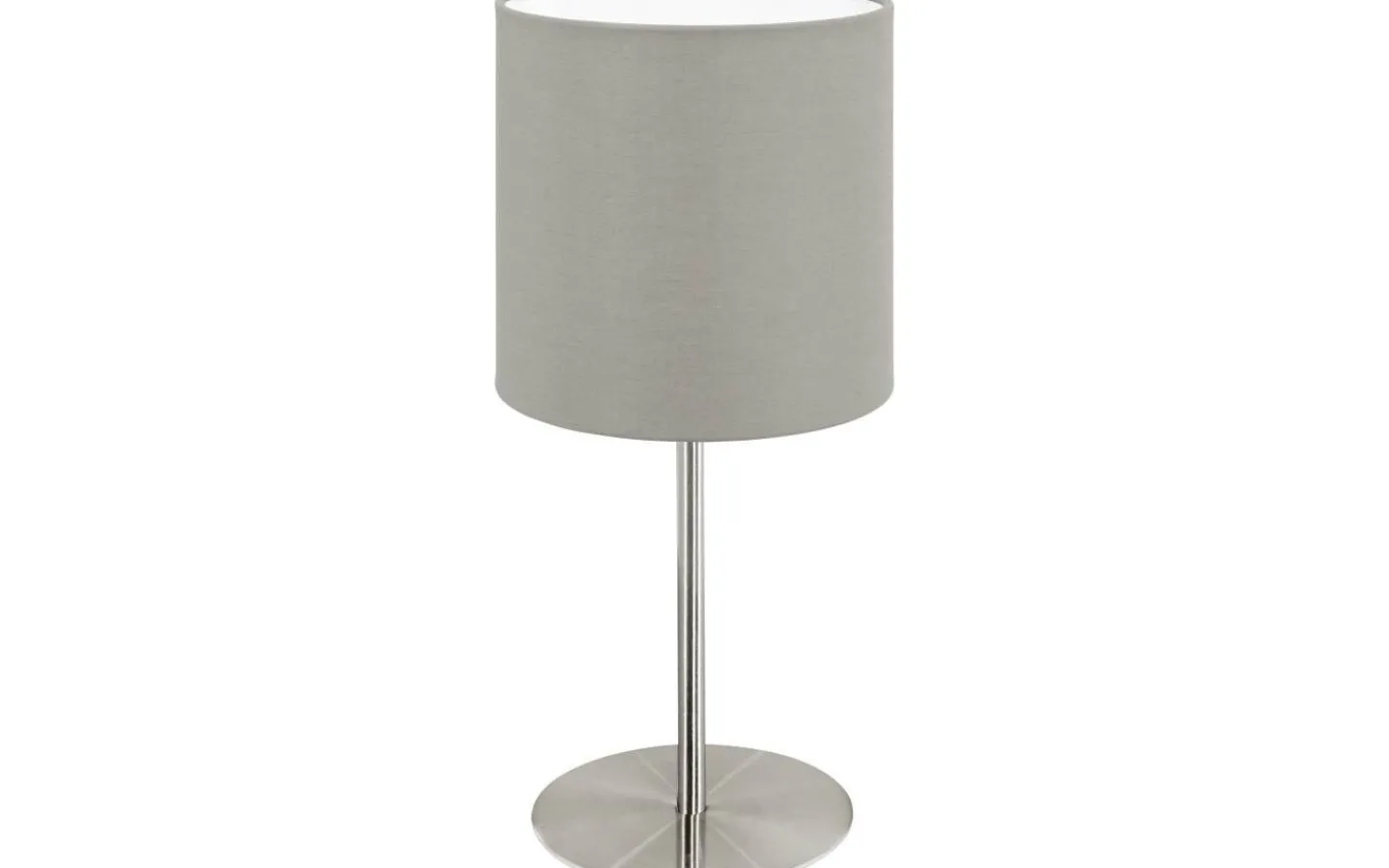 Bordslampor-Eglo Pasteri Bordslampa 28cm Nickel/Taupe