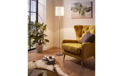 Golvlampor < Eglo Pasteri Golvlampa 158cm Matt Nickel/Vit