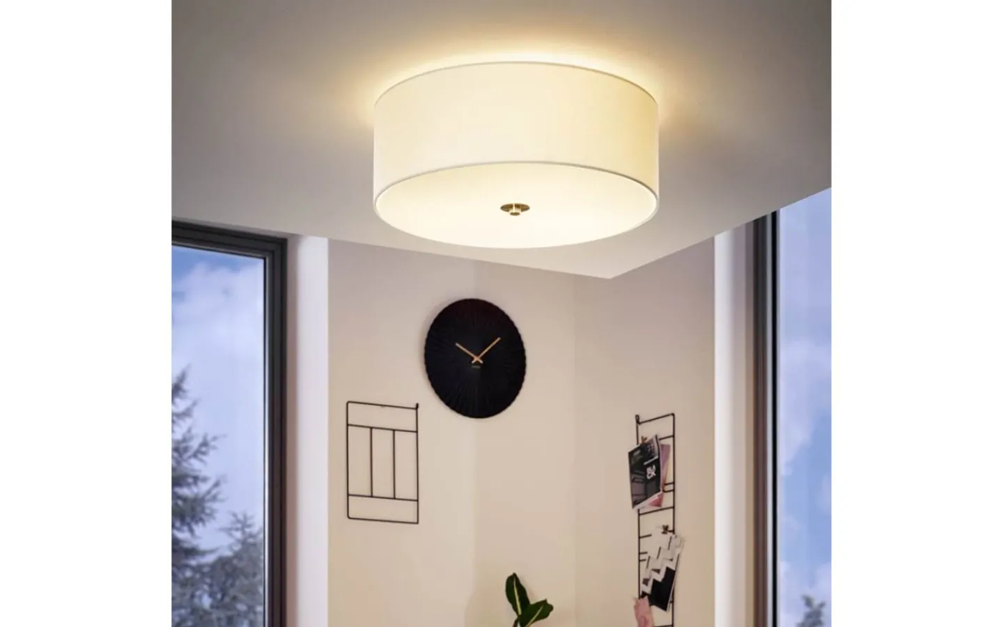 Plafonder-Eglo Pasteri Plafond Ø47,5cm Vit