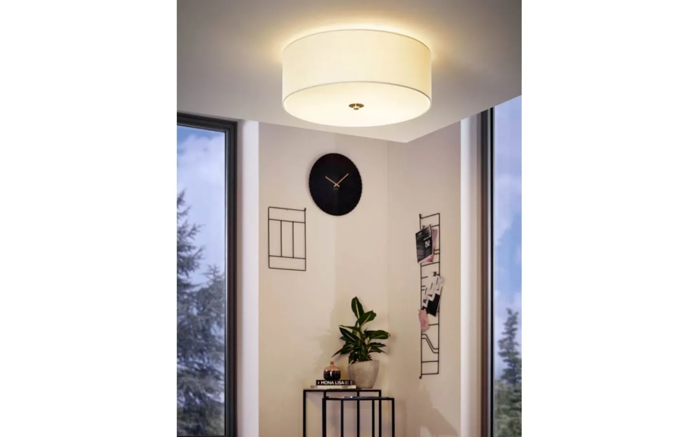 Plafonder-Eglo Pasteri Plafond Ø47,5cm Vit
