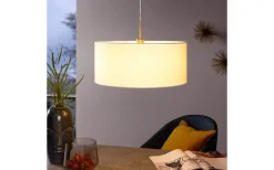 Stora Taklampor Ø50-69 Cm-Eglo Pasteri Taklampa 53cm Vit/Nickel