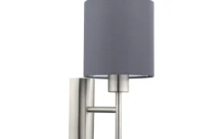 Lampetter-Eglo Pasteri Vägglampa Nickel/Grå