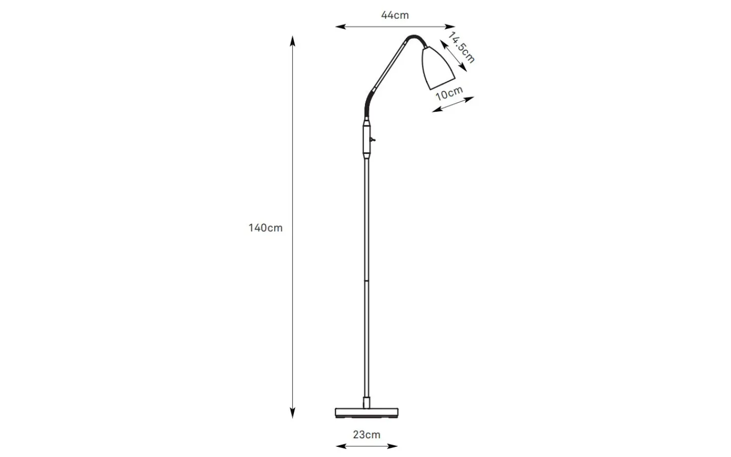 Golvläslampor < Markslojd Patro Golvlampa LED 3-Steg-DIM 140cm Beige