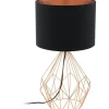 Bordslampor-Eglo Pedregal Bordslampa 65cm Svart/Koppar