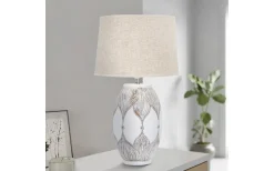 Bordslampor-Mauro Ferretti Perfect Bordslampa 67cm Vit/Beige