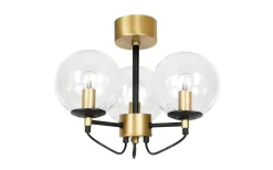 Sovrum|Plafonder < Hallbergs Perla 3 Plafond 3L 37cm Mässing