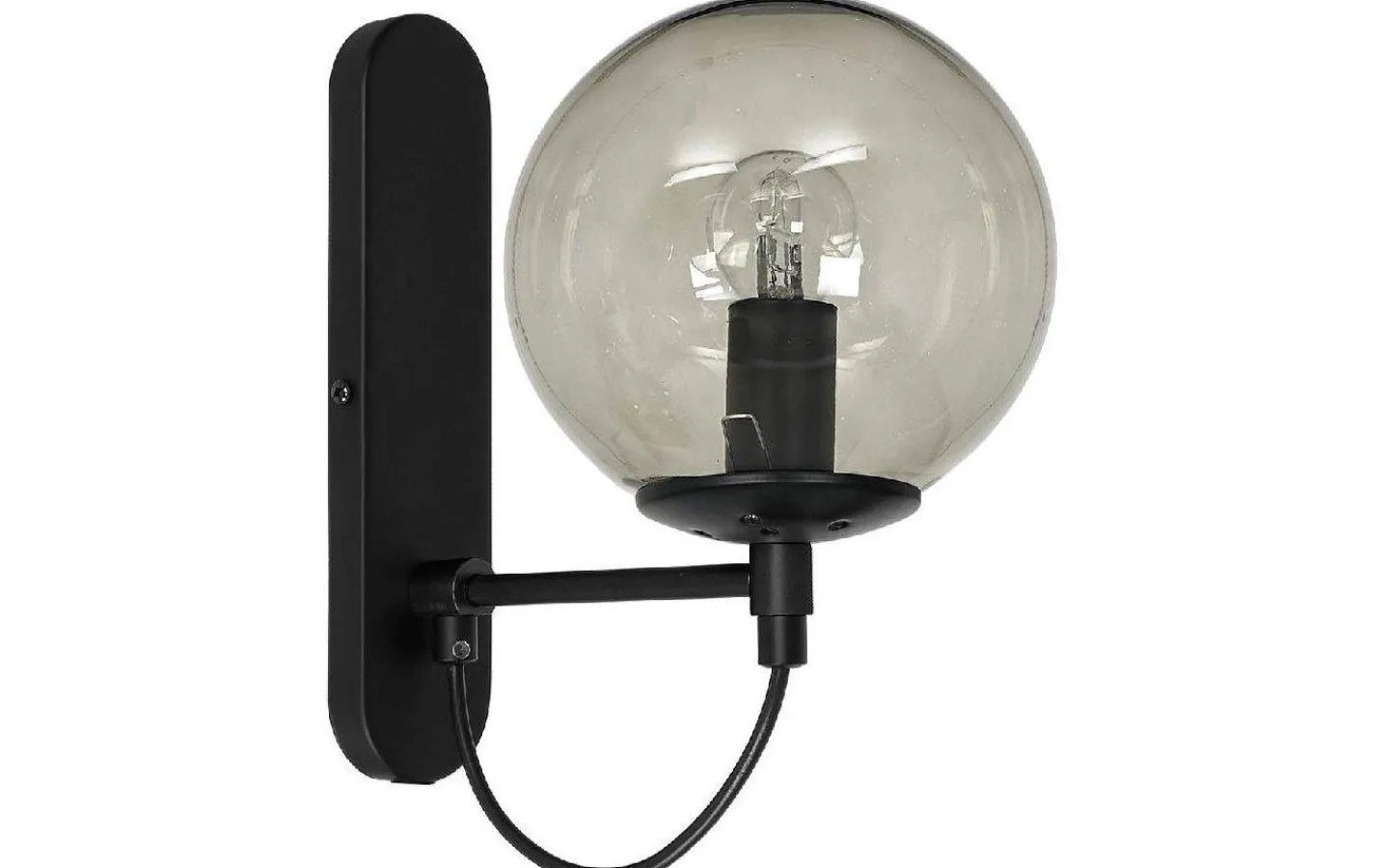Lampetter < Hallbergs Perla Vägglampa Black Edition Glas/Svart