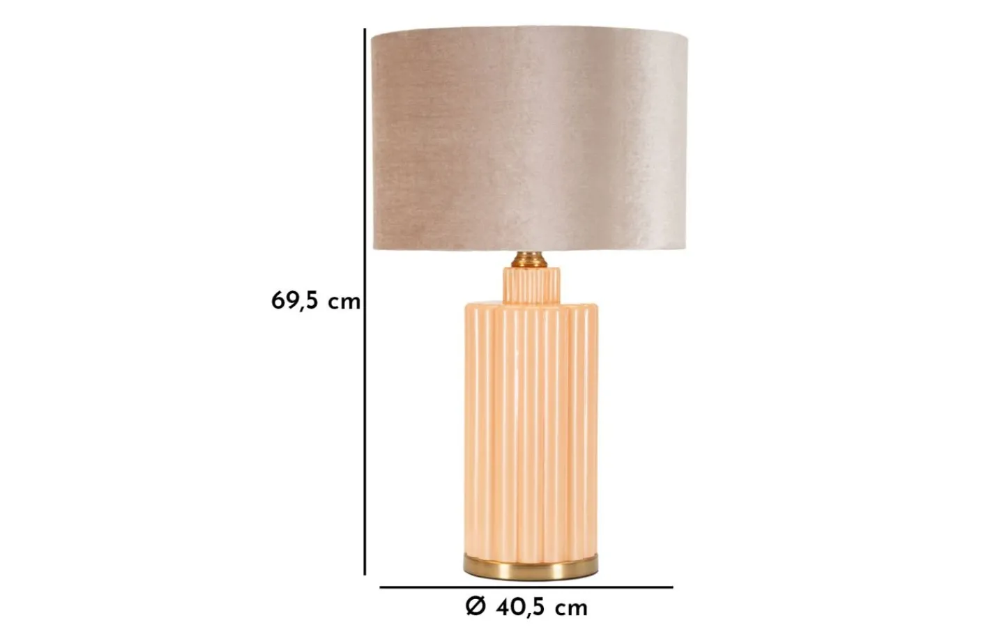 Bordslampor < Mauro Ferretti Perly Bordslampa 69,5cm Beige/Grå