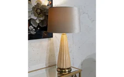 Bordslampor-Mauro Ferretti Perly Bordslampa 68,5cm Beige/Grå