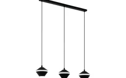 Avlånga Taklampor-Eglo Perpigo Taklampa 87cm GU10 LED 3000k 3x4,5W Svart