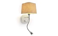 Läslampor < Rendl Perth Sänglampa Beige/Krom