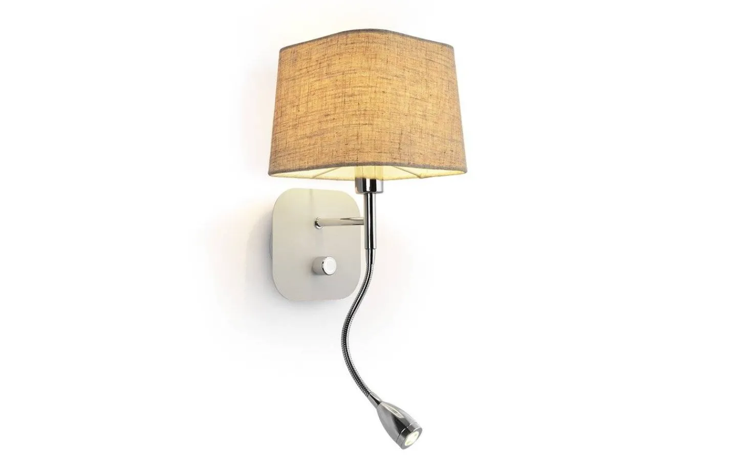 Läslampor < Rendl Perth Sänglampa Beige/Krom