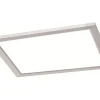 Plafonder-Trio Lighting Phoenix Plafond LED 30x30cm borstad stål