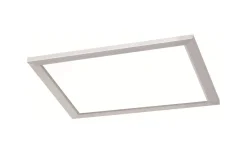 Plafonder-Trio Lighting Phoenix Plafond LED 30x30cm borstad stål