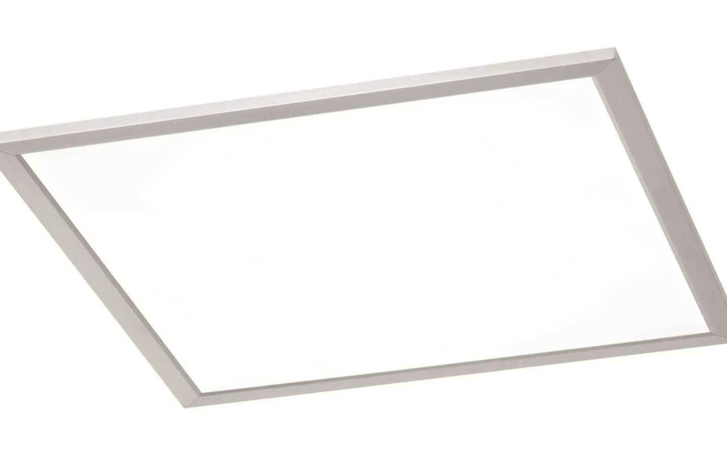 Plafonder-Trio Lighting Phoenix Plafond LED 45x45cm borstad stål