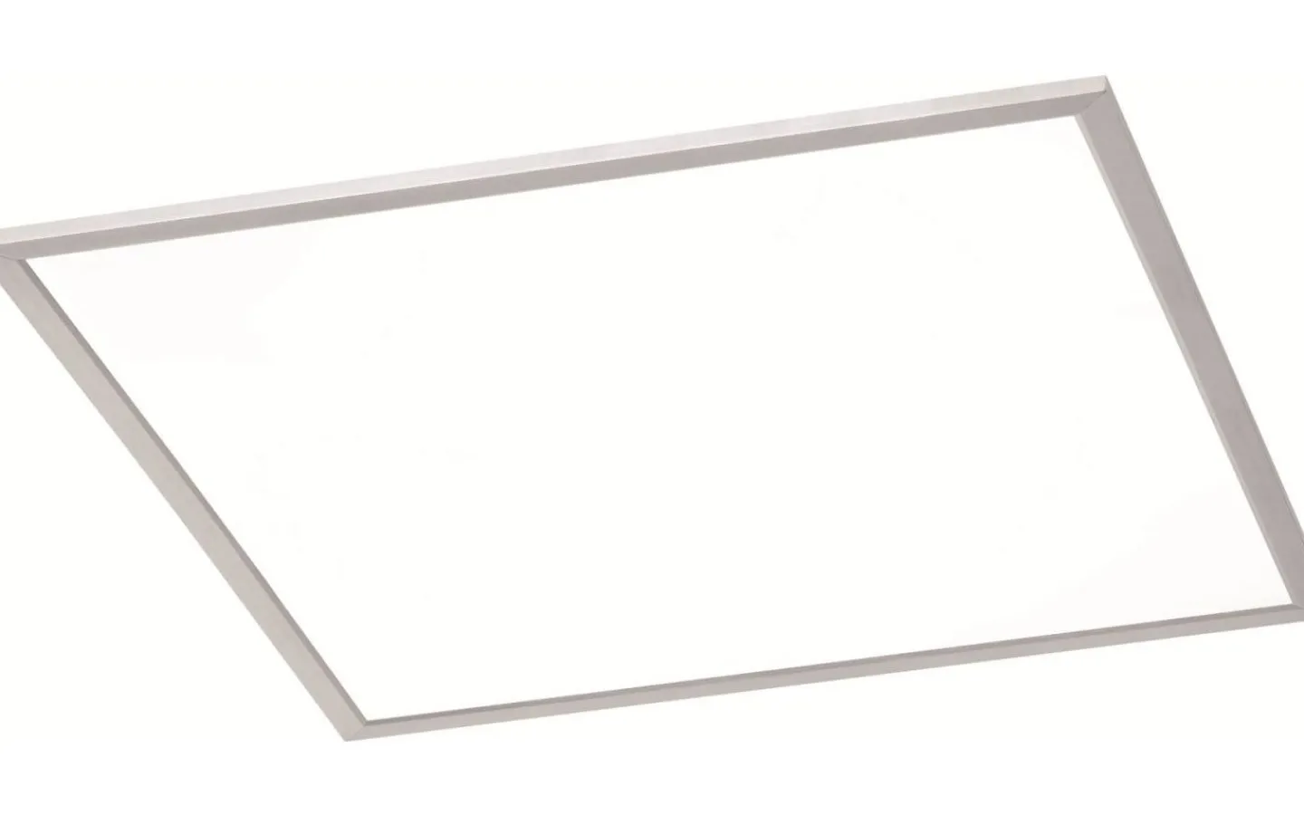 Plafonder-Trio Lighting Phoenix Plafond LED 62x62cm borstat stål