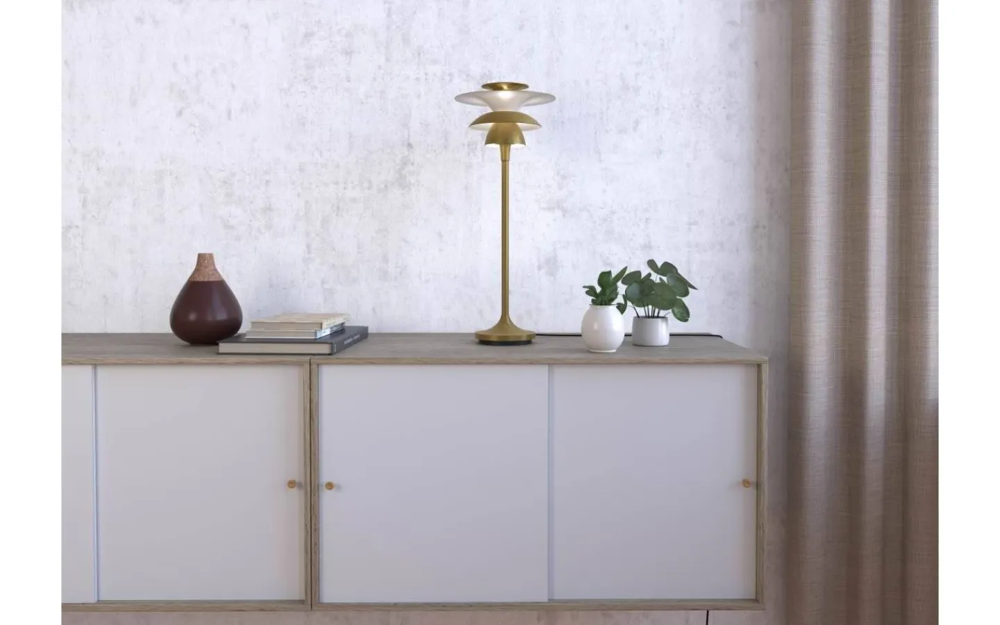 Bordslampor < Belid Picasso Bordslampa 46cm Antikmässing
