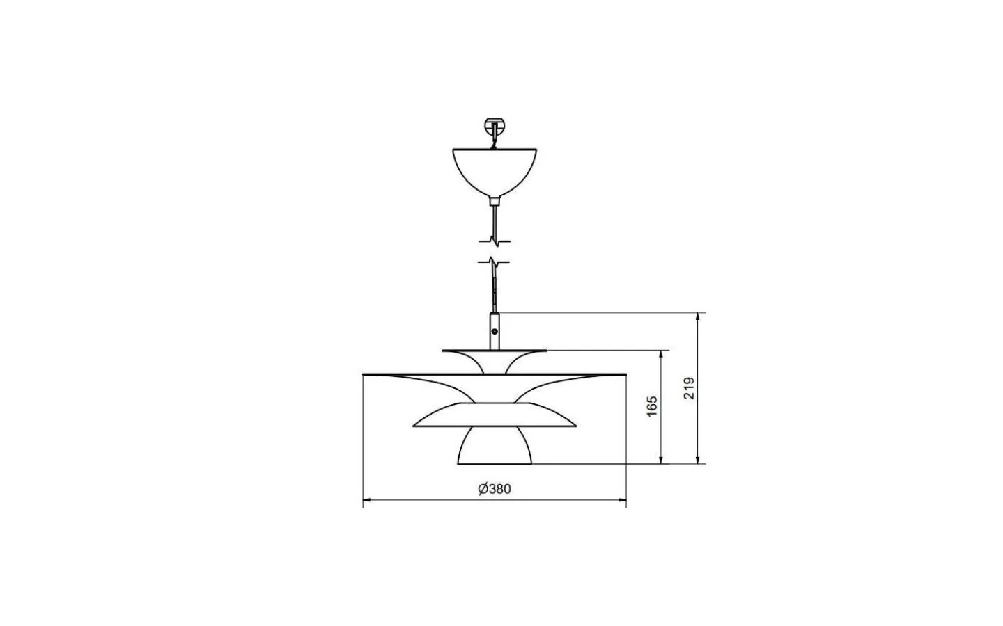 Kök & Matplats-Belid Picasso Taklampa 38cm Mattsvart