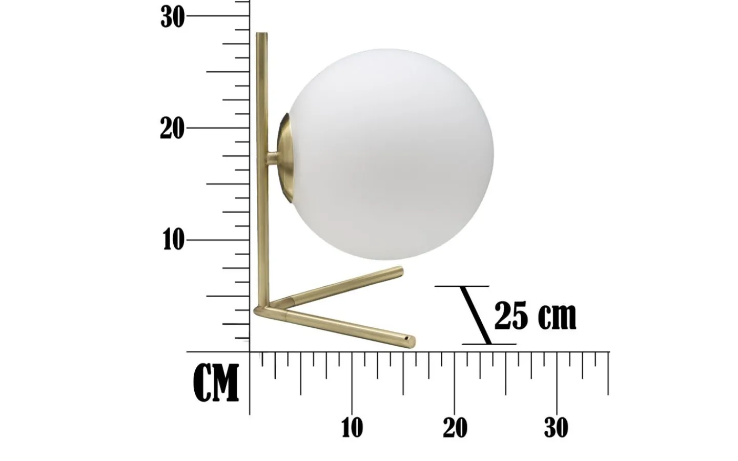 Bordslampor-Mauro Ferretti Piccolo Bordslampa 27cm Guld