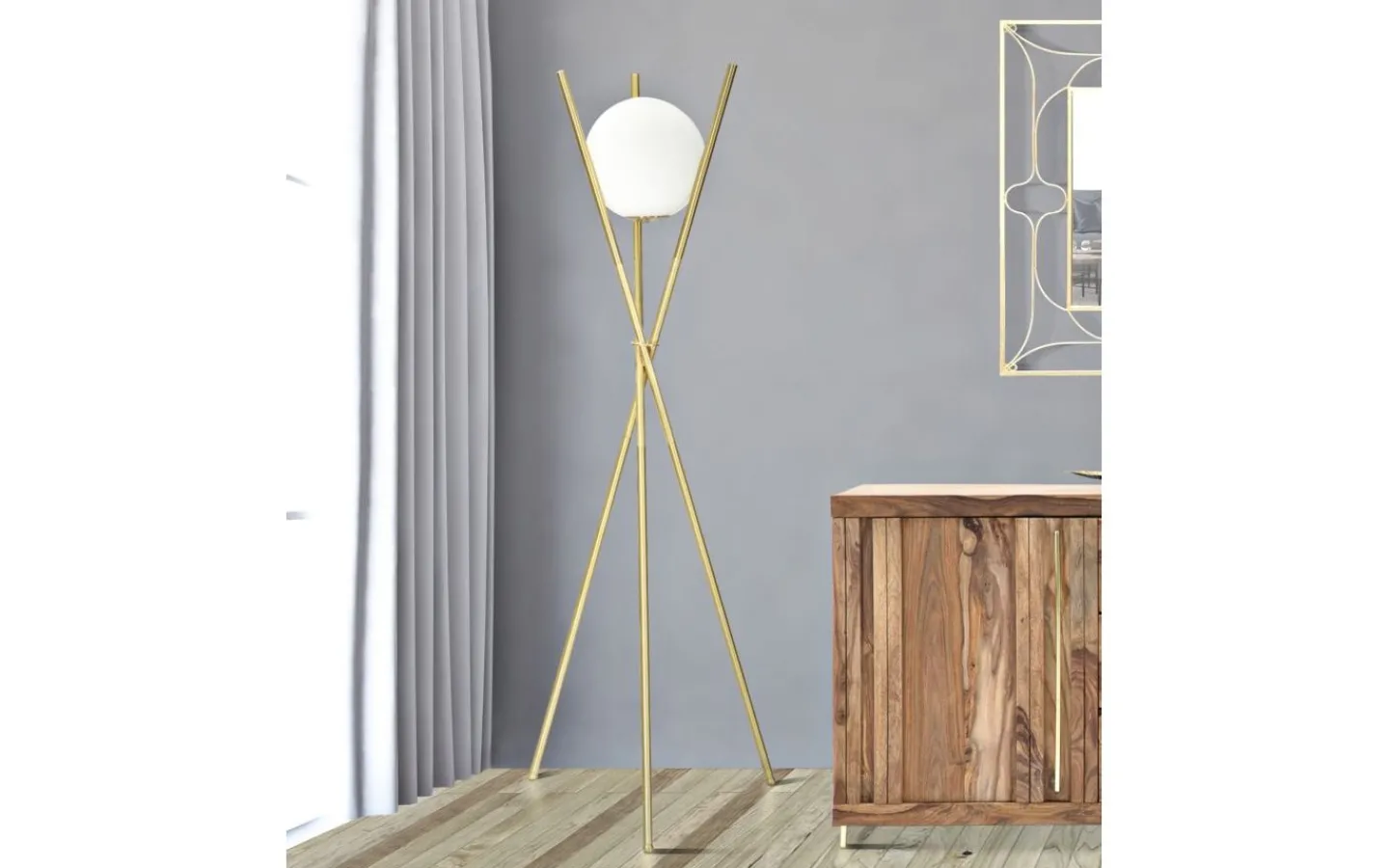 Golvlampor < Mauro Ferretti Piccolo Golvlampa 155cm Guld
