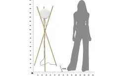 Golvlampor < Mauro Ferretti Piccolo Golvlampa 155cm Guld