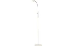 Golvläslampor-Aneta Pilot Golvlampa 135cm Vit/Krom