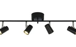 Avlånga Takspotlights|Takspot Med Minst 4 Lampor < Aneta Pilot Takspotlight 75cm 4L Svart