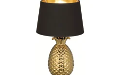 Bordslampor < Reality Pineapple Bordslampa 43cm E27 guld/svart