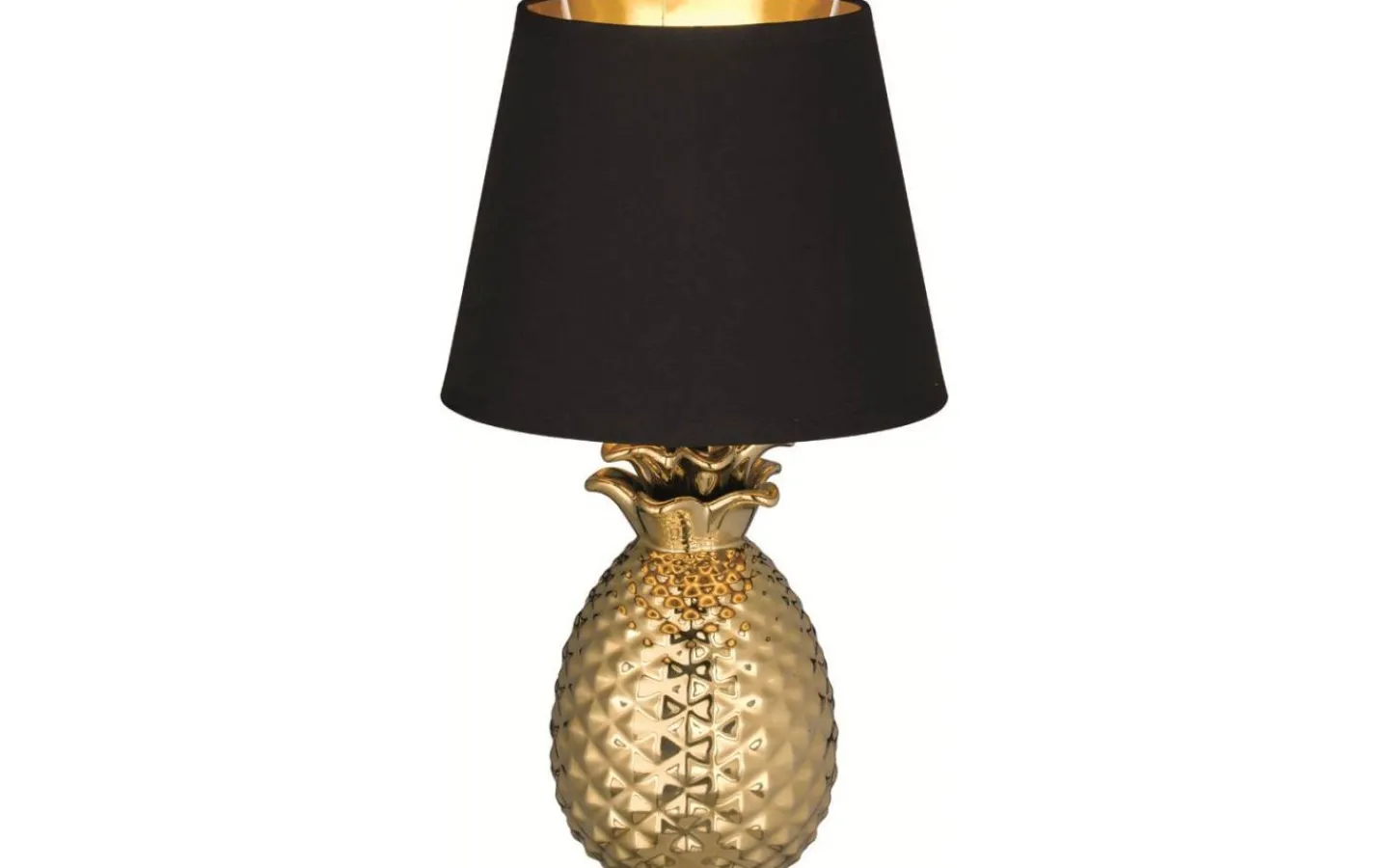 Bordslampor-Reality Pineapple Bordslampa 35cm E14 guld/svart