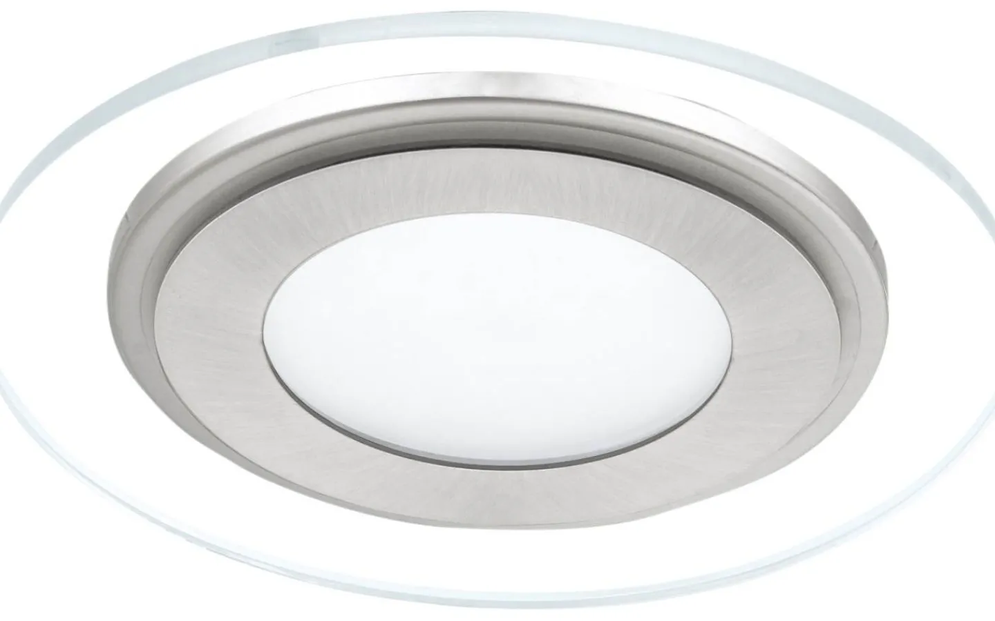 230V Led Spotlights-Eglo Pineda Spotlight LED 3000K 11W Nickel/Vit
