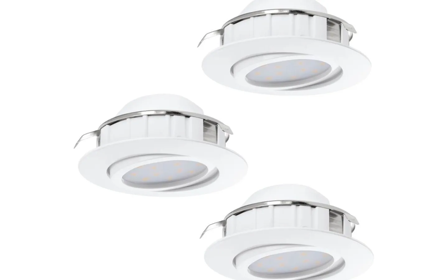 230V Led Spotlights < Eglo Pineda Spotlight 3-Pack LED 3000K 3x5,5W Vit