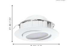 230V Led Spotlights < Eglo Pineda Spotlight 3-Pack LED 3000K 3x5,5W Vit