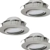 230V Led Spotlights < Eglo Pineda Spotlight 3-Pack LED 3000K 3x5,5W Nickel