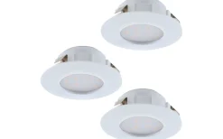 230V Led Spotlights-Eglo Pineda Spotlight 3-Pack LED 3000K 3x4,9W Vit IP44