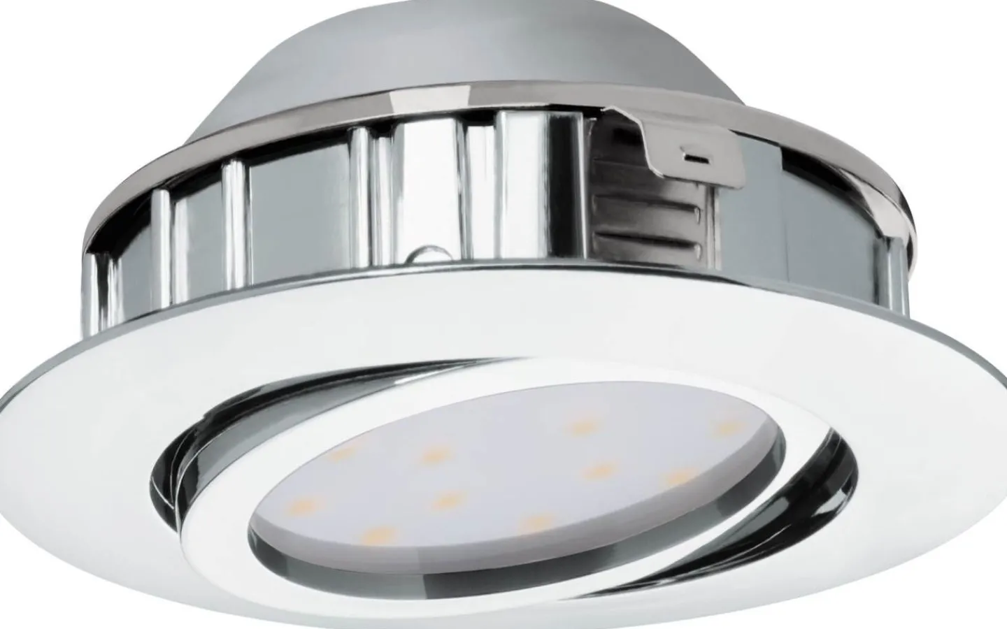 230V Led Spotlights-Eglo Pineda Spotlight 3-Pack LED 3000K 3x4,9W Krom