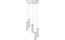Stora Taklampor Ø50-69 Cm < Eglo Pinto Taklampa 50cm Krom