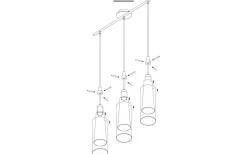 Avlånga Taklampor < Eglo Pinto Taklampa 73cm Smoke