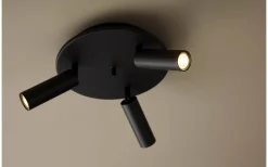 Runda Takspotlights|Takspot Med 3 Lampor < Herstal Pipeline Takspotlight Ø20cm 3L Mattsvart