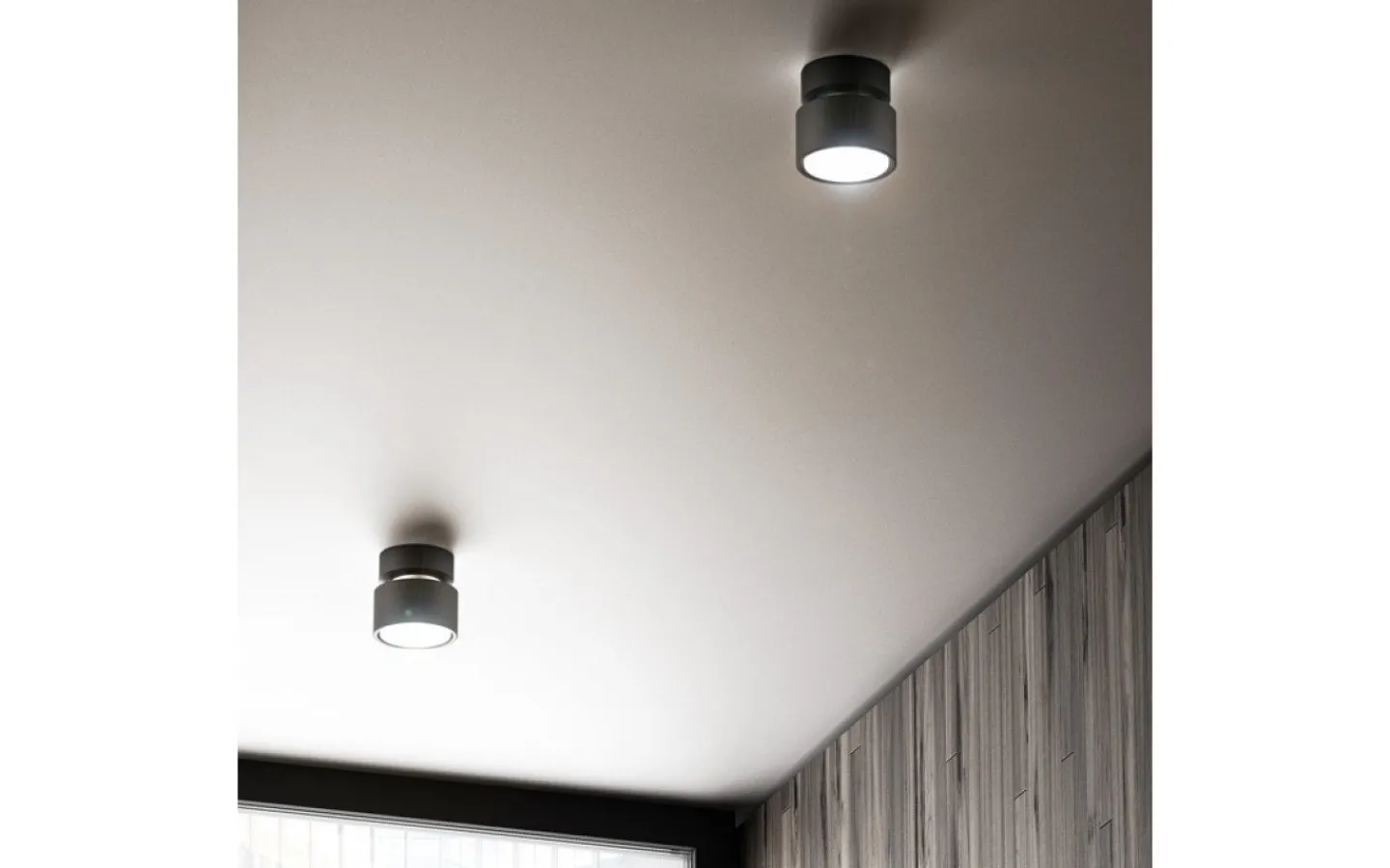 Hall & Trappa|Takspot Med 1 Lampa-Rendl Pixie Takspotlight Svart/Krom GX53