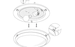 Plafonder < Eglo Planet Plafond 29cm Nickel