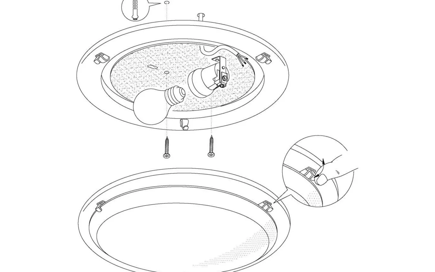 Plafonder < Eglo Planet Plafond 29cm Nickel